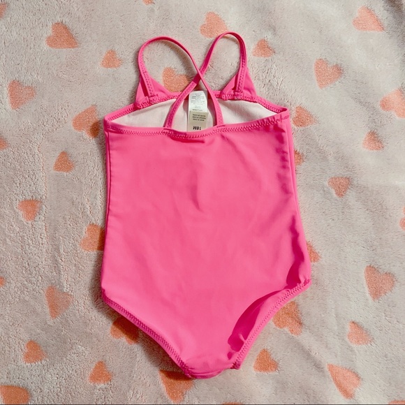 SOLD Carterโs | OshKosh Bโgosh | Swimwear | Pink Kitty Cat Bathing Suit - Picture 2 of 6